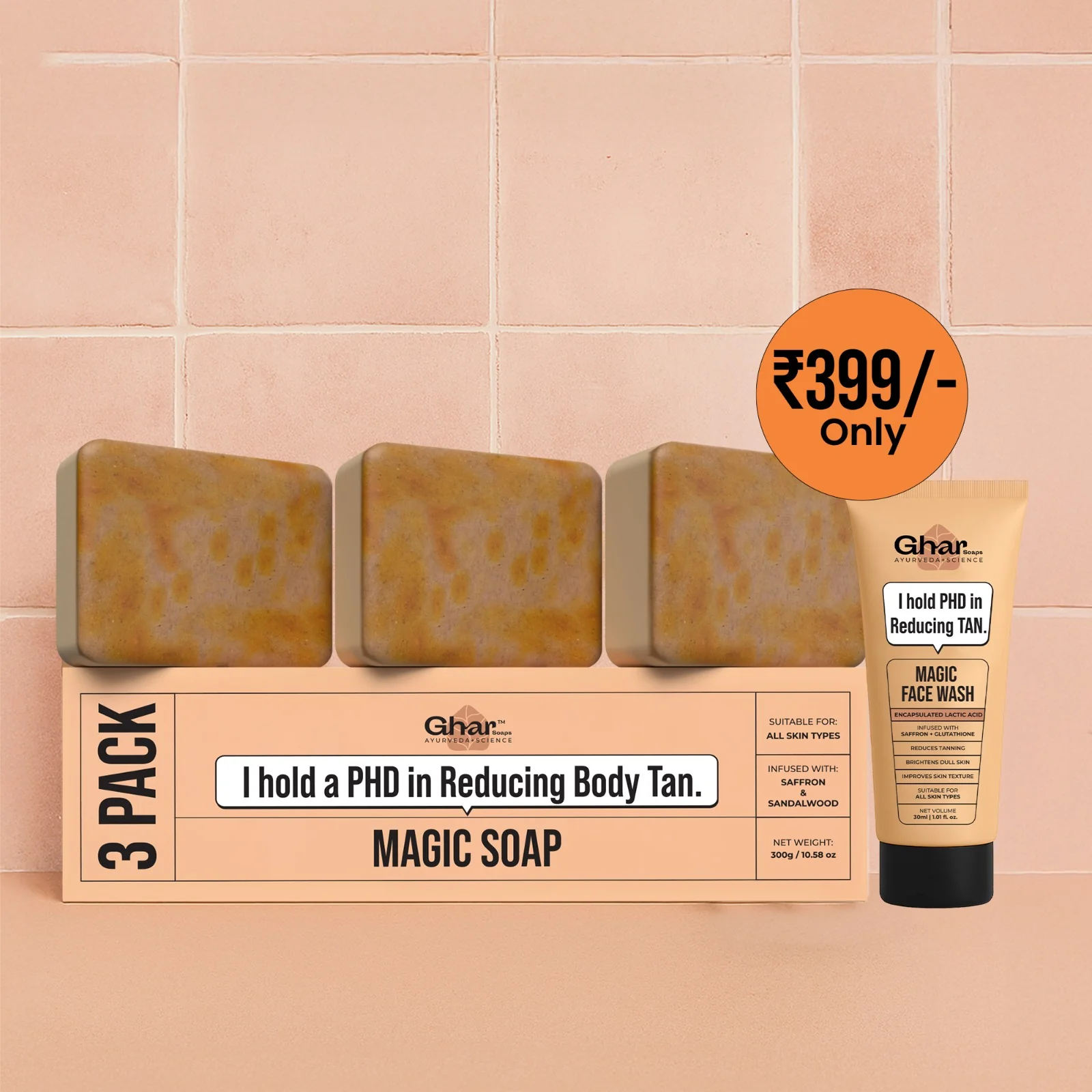 3 Pack Magic Soap + Free Magic Face wash 30ml - Image 2