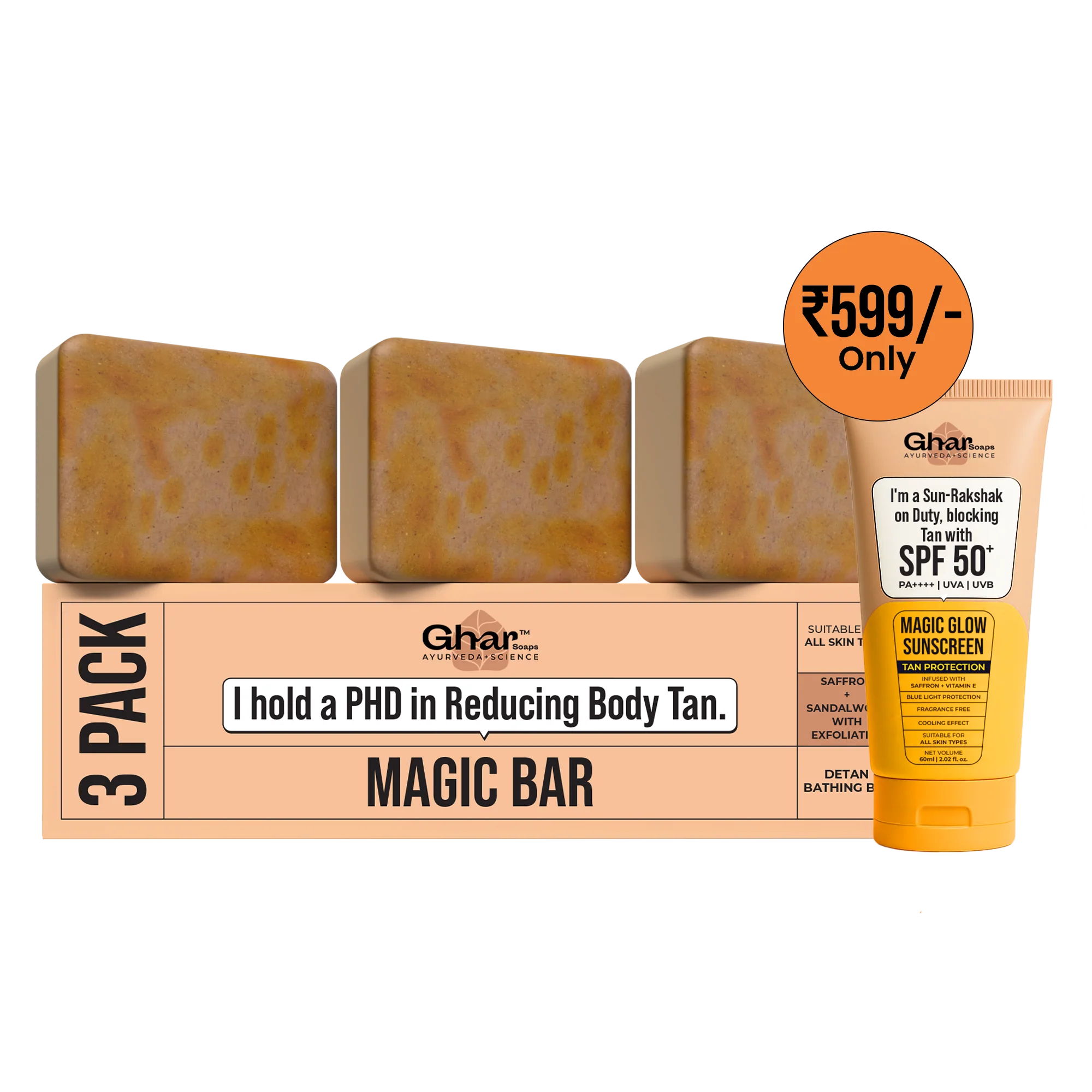 Magic Soap + Sunscreen + Magic Face Wash Combo - Image 2
