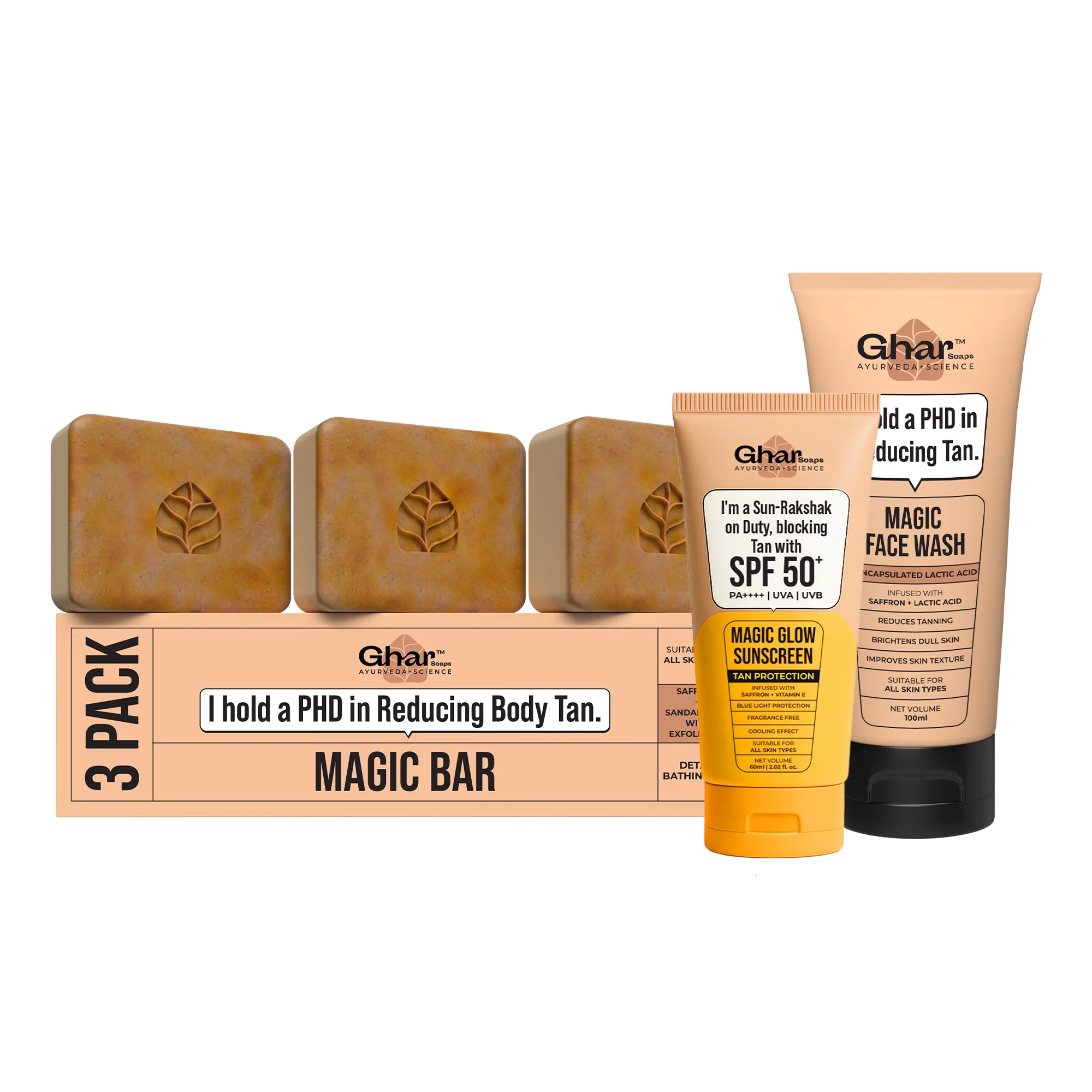 Magic Soap + Sunscreen + Magic Face Wash Combo - Image 3