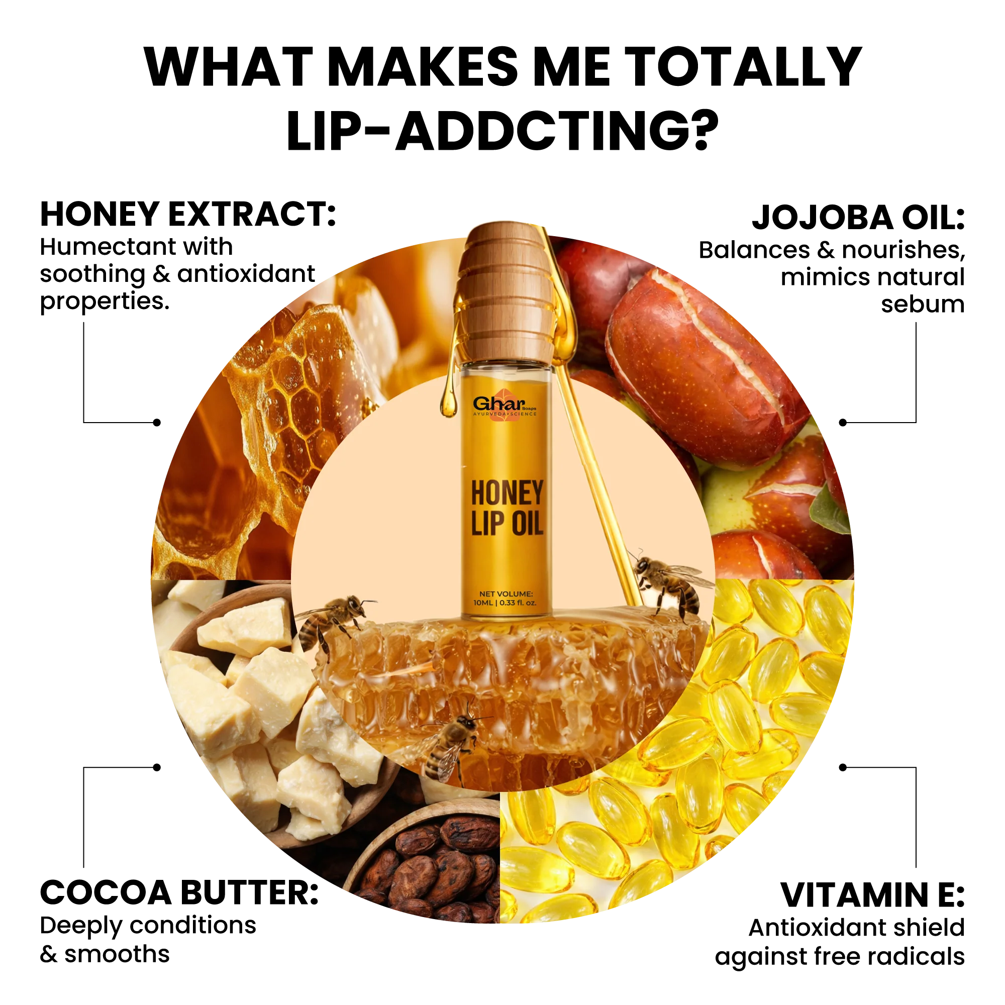 Honey Lip Oil With SPF 30 - Image 4