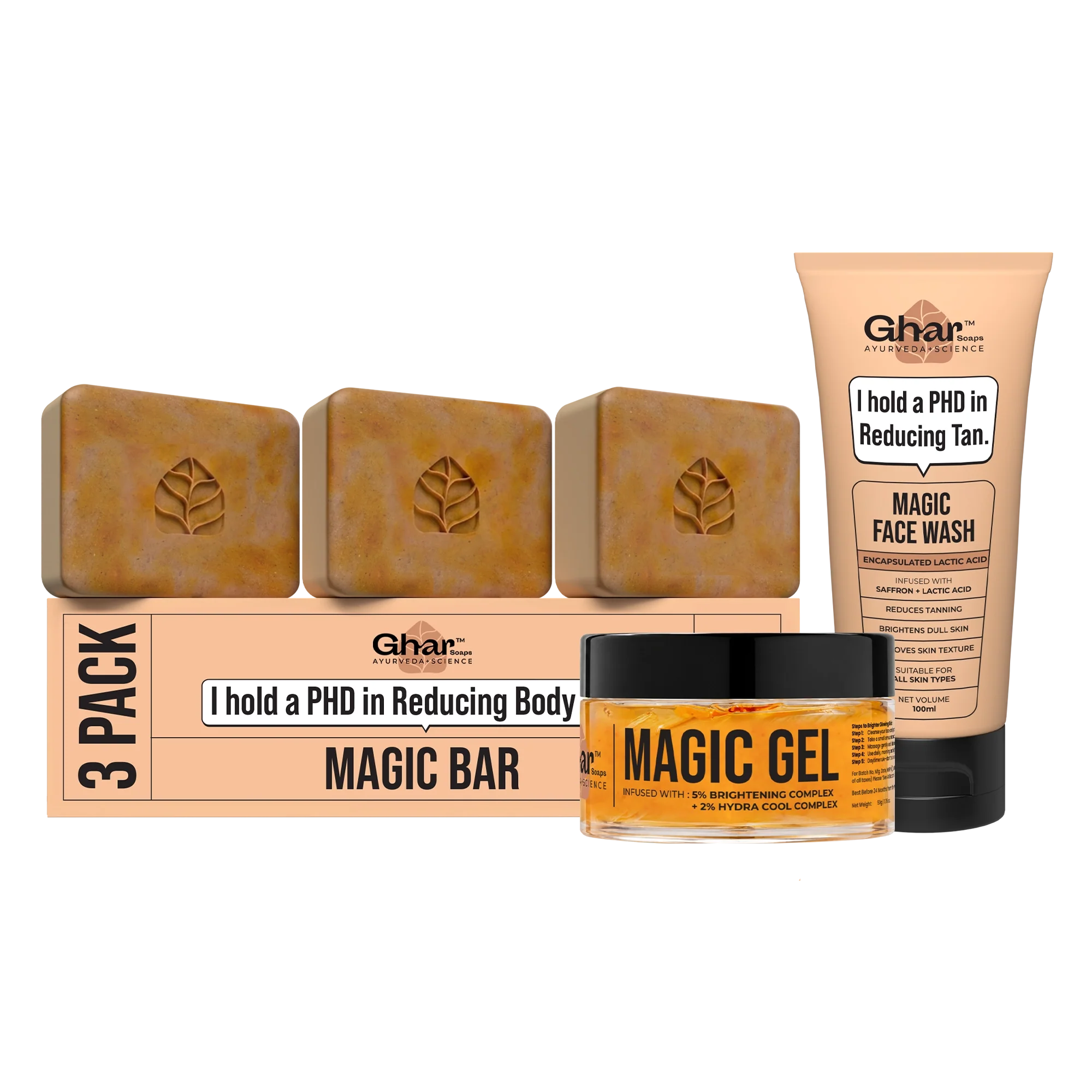 Magic Soap + Face Wash + Magic Gel Combo To Reduce Tan - Image 3