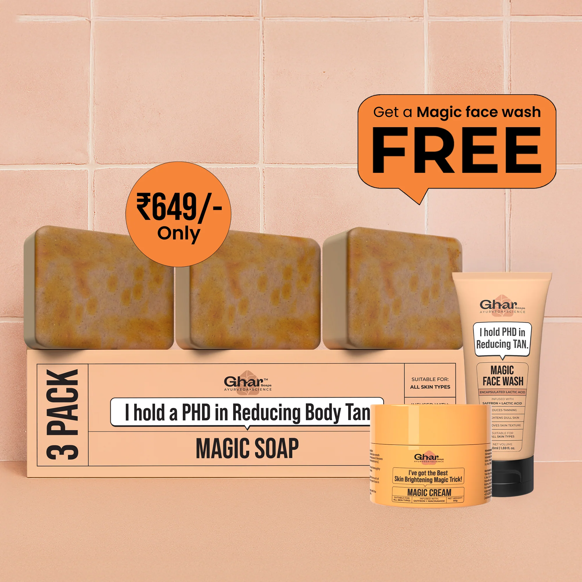 Magic Soap + Face wash + Magic Cream Combo - Image 3