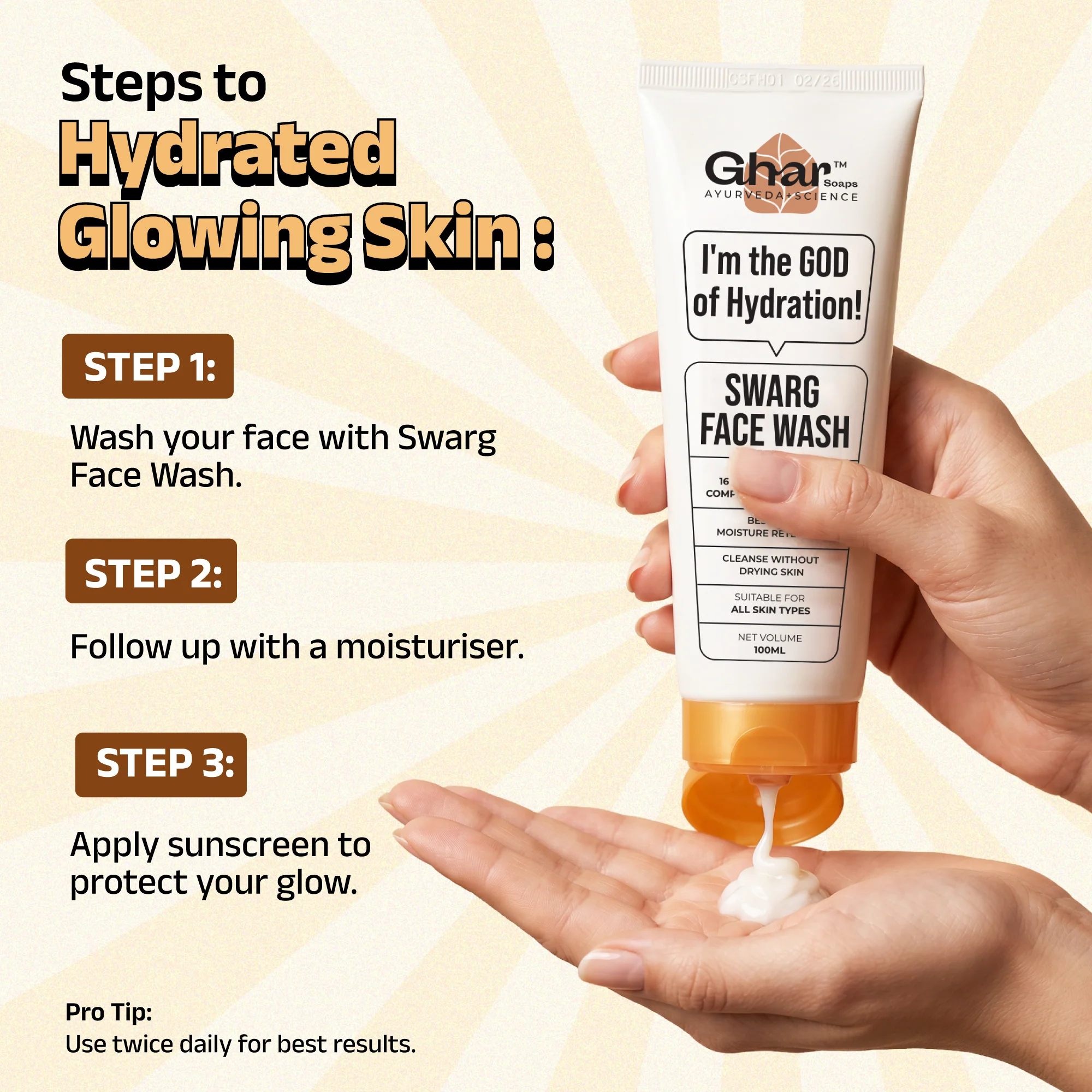 Swarg Face Wash For Intense Hydration & Glowing Skin - Image 6